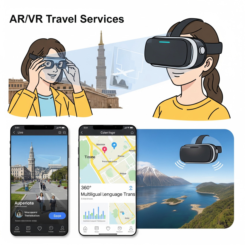 واقعیت افزوده (AR) و واقعیت مجازی (VR) در خدمات سفر